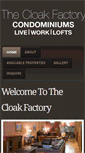Mobile Screenshot of cloakfactory.com